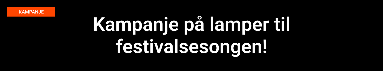 Festivalkampanje lamper